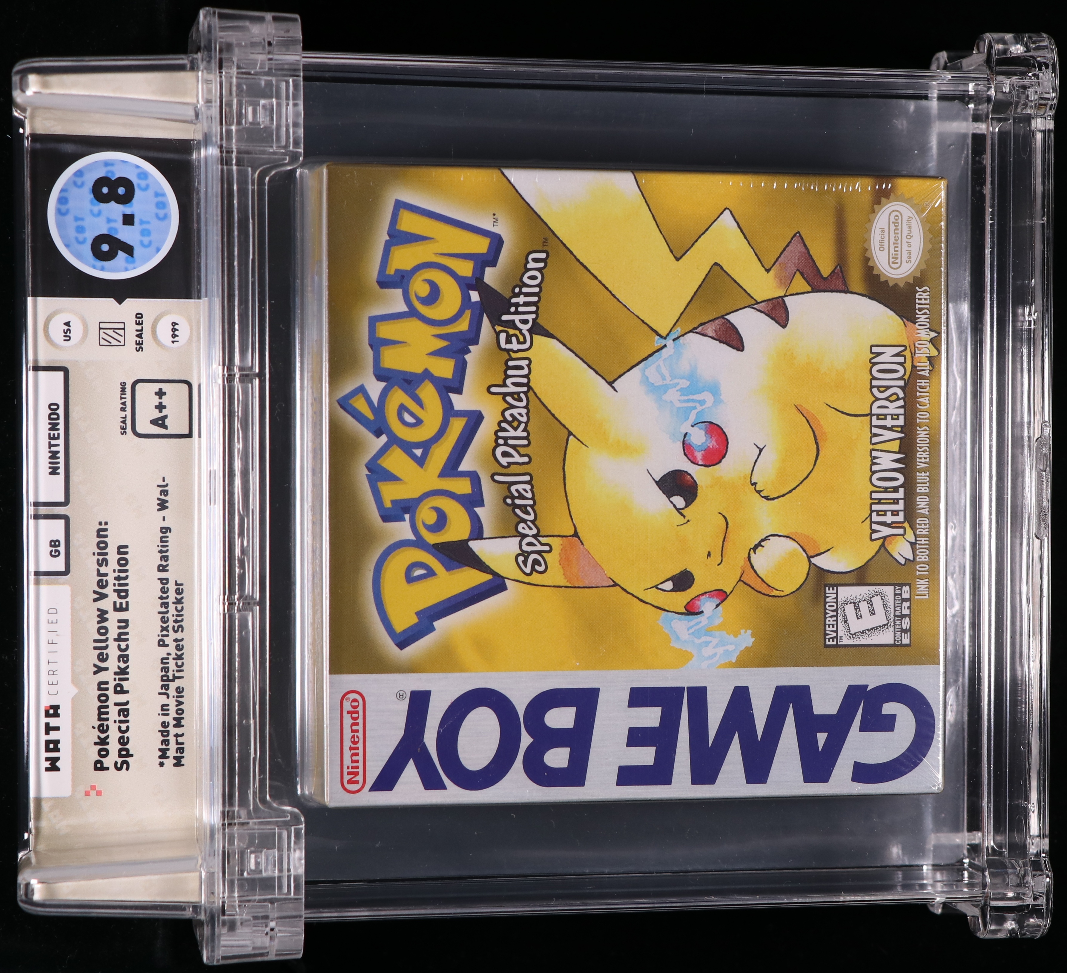 Pokemon Yellow WATA graded front pro photo